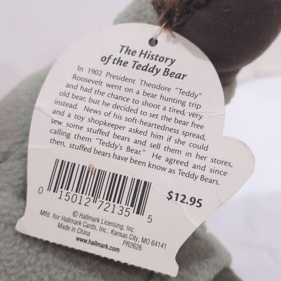 Hallmark Plush "Teddy Mittens" 2002 Winter Christmas Outfit - Picture 5 of 11